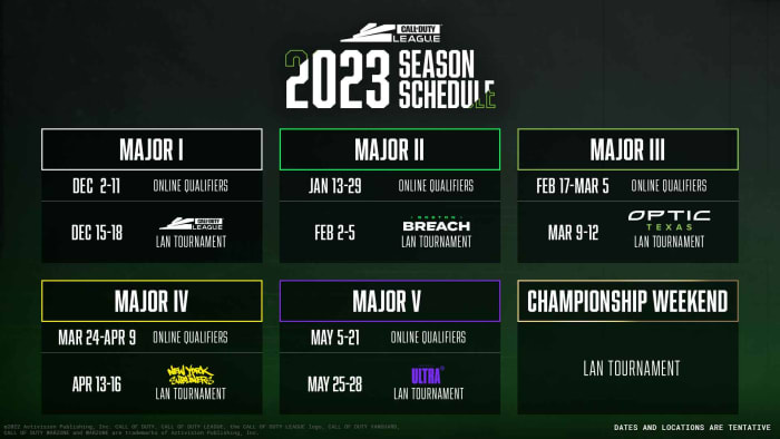 2023 Season Schedule